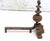 Metal Pair of Ornate French Bronze Figural Chenets Andirons For Sale - Image 7 of 8