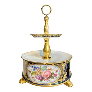 19th Century Petit Four Server, Possibly Nantgraw Porcelain For Sale