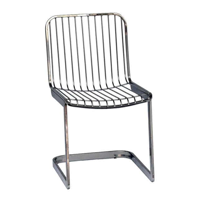 1980s Set of 3, MCM Chrome Chairs For Sale - Image 5 of 15