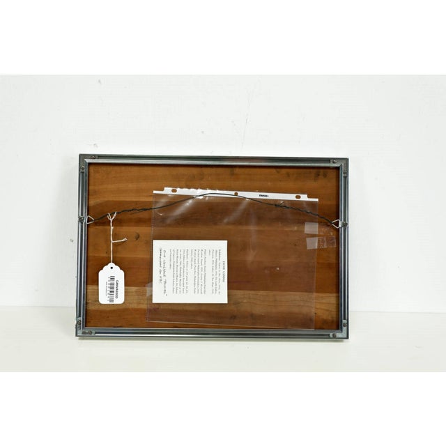 Figurative Jacob Landau, "Boxing", Vintage Carved Woodblock Relief Sculpture, 1960's For Sale - Image 3 of 4