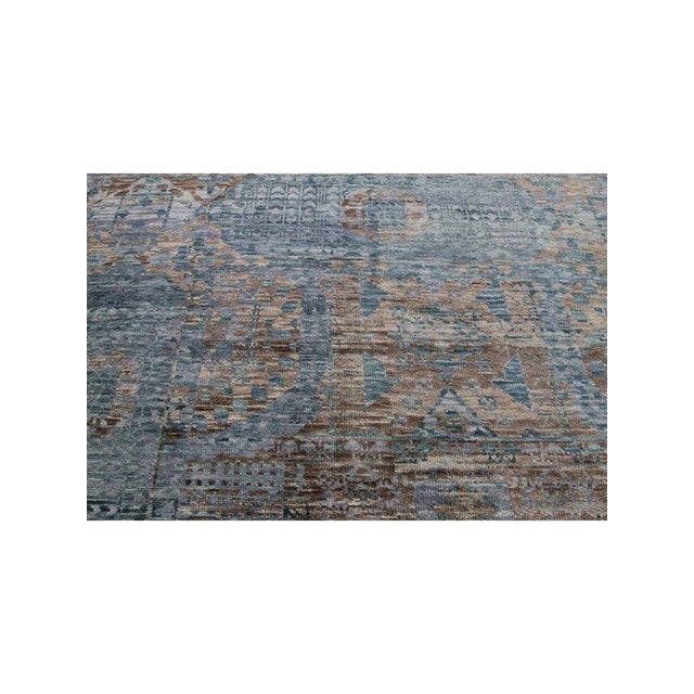 1990s Handwoven Mamlouk Area Rug 12x15 For Sale - Image 9 of 11