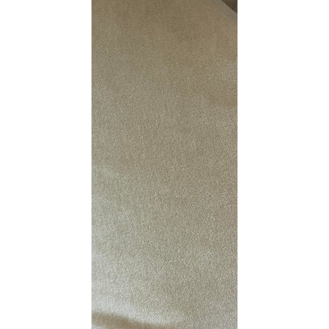Transitional Brunschwig & Fils "Autun Mohair" in Almond 22" Pillows-a Pair For Sale - Image 3 of 3