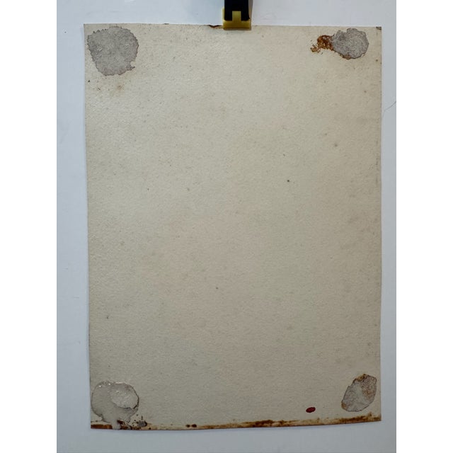Attributed to Frank Henry Mason St Nazaire 1888 Coastal Tower Watercolor For Sale In Atlanta - Image 6 of 7