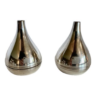 Vintage Silver Salt and Pepper Shakers- a Pair For Sale