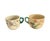 Ceramic Vintage Japanese Satsuma Style Tea Set Hand Painted Floral Crackle Glaze Green Handles - Set of 7 For Sale - Image 7 of 12