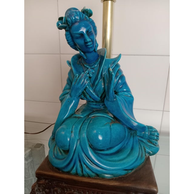 Oriental Woman Sculpture Lamp from G.E.S Sesto Fiorentino, 1960s, in Flawless conditions. Designed 1960 to 1969 I have...
