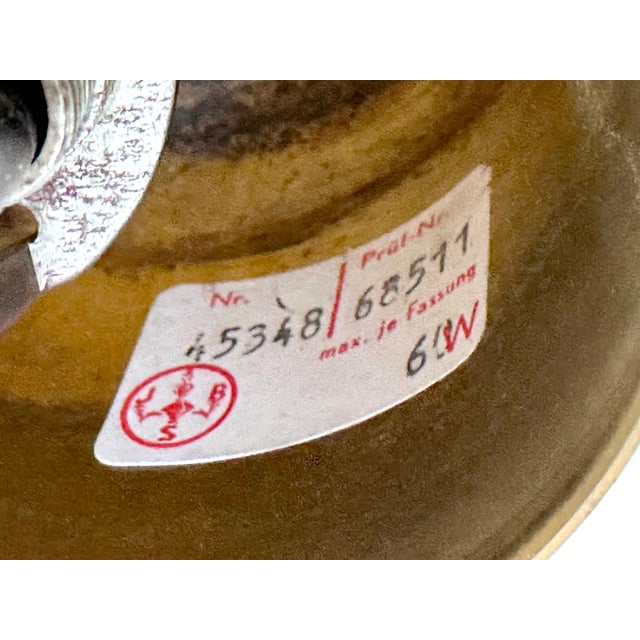 Scandinavian Glass and Brass Chandelier by Carl Fagerlund for JBS, 1960s For Sale - Image 12 of 13