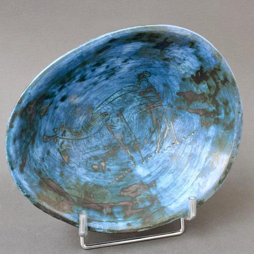 Mid-Century French Ceramic Decorative Bowl by Jacques Blin, 1950s For Sale - Image 16 of 18