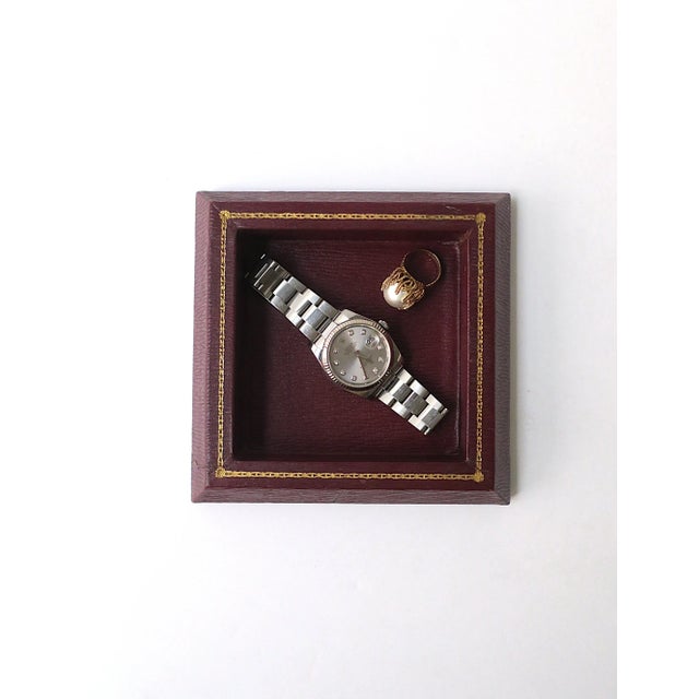 American Leather Jewelry Catchall by T. Anthony, Made in England For Sale - Image 3 of 9