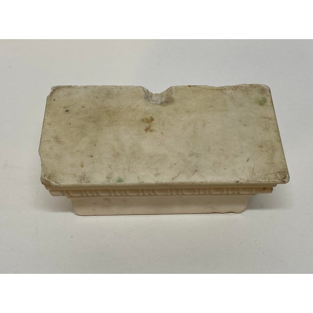 19th Century Carved Carrara Marble Architectural Element Column Capital For Sale In New York - Image 6 of 11