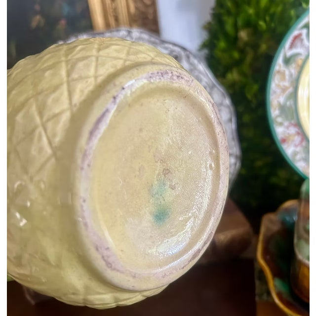 Late 19th Century Antique Majolica Pineapple Pitcher For Sale - Image 5 of 5