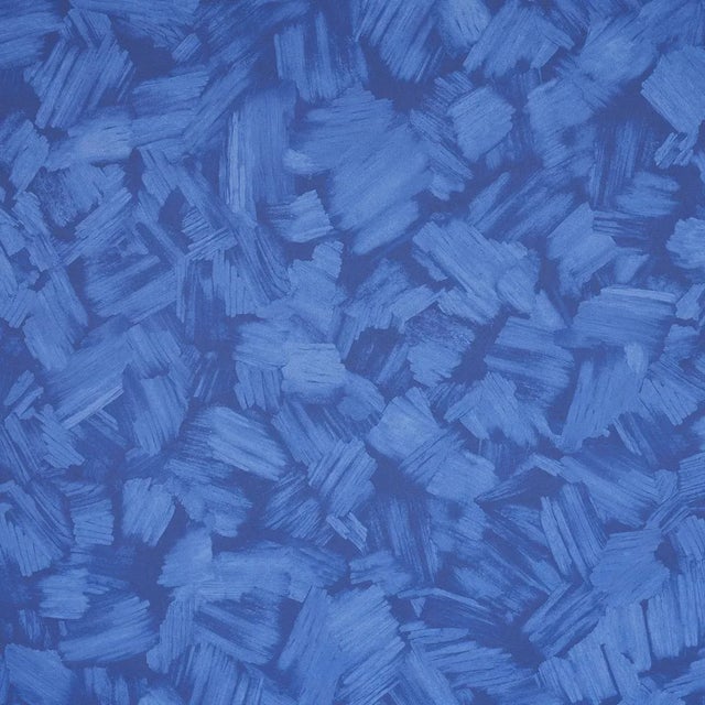 SAMPLE - Schumacher x Backdrop Atmos Wallpaper In Bright Blue For Sale
