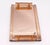 Wood European 1950s Lucite Translucent Orange Mirrored Tray For Sale - Image 7 of 10