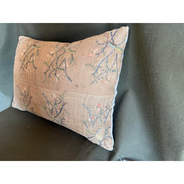 Persian 17th Century Persian Isfahan Metallic Embroidery Pillow For Sale - Image 3 of 7