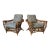 Vintage Boho Coastal Organic Rattan Lounge Chairs – A Pair For Sale