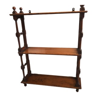 18th Century Victorian Graduated Wall Shelf For Sale