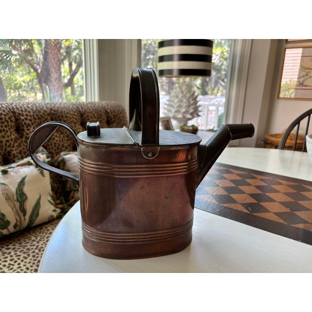 19th Century Victorian Brass Watering Can For Sale - Image 9 of 12