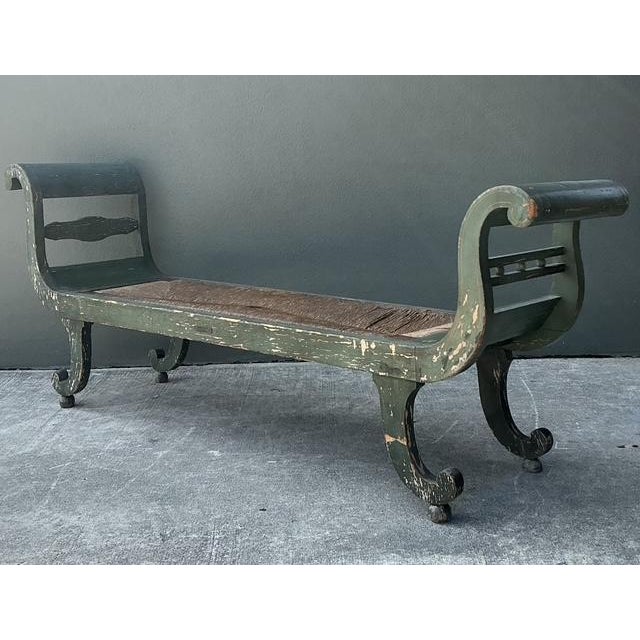 Vintage 18th Century Israel Cope Scroll Settee For Sale - Image 10 of 15