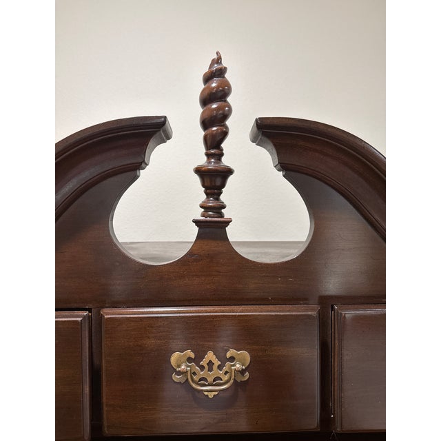 Ethan Allen Georgian Court Cherry Highboy For Sale - Image 10 of 10