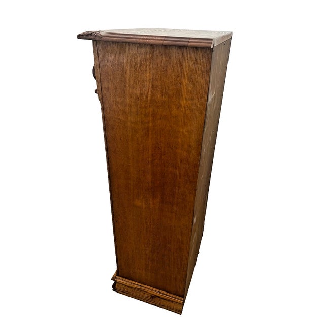 1990s Oakwood Interiors Lingerie Dresser Chest Seven Cedar Drawers Locking Top Drawer For Sale In Palm Springs - Image 6 of 13