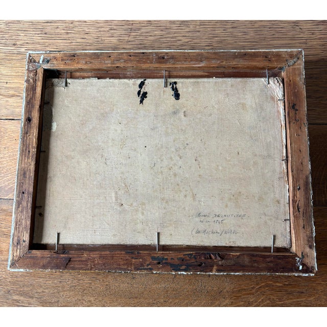 Rustic European 19th Century Framed Oil on Board Landscape Painting For Sale - Image 3 of 5