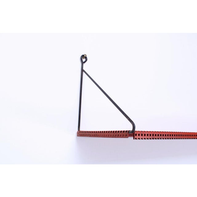 Mid-Century Modern Perforated Metal Wall Racks from Pilastro, 1950s, Set of 2 For Sale - Image 3 of 15