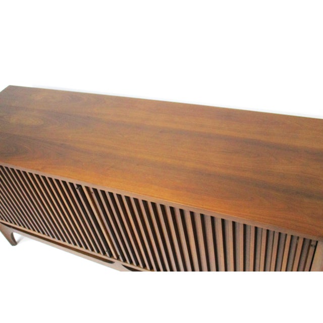 Broyhill Brasilia Walnut Credenza Room Divider For Sale - Image 10 of 14
