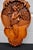 Vintage Chinese Hand Carved Wood Wall Plaque High Relief Asian Woman Flower Art For Sale - Image 10 of 13