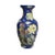 Chinoiserie Tall Chinoiserie Cobalt Blue Ceramic Vase With Floral and Bird Motif For Sale - Image 3 of 6