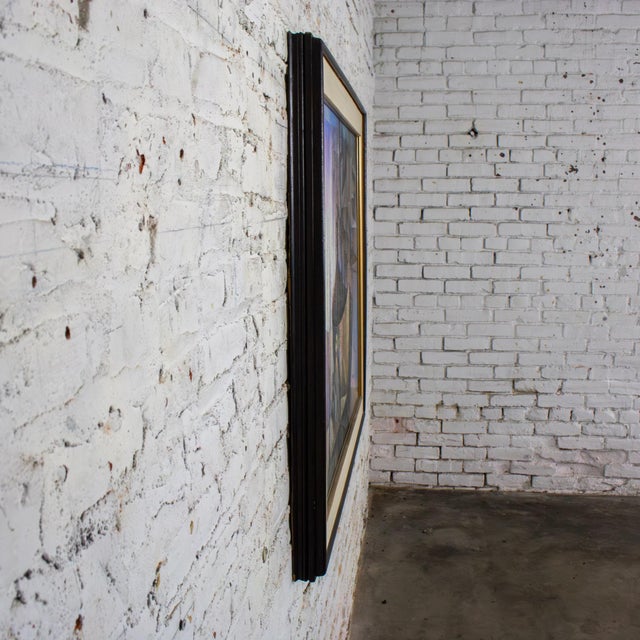 Mid 20th Century Mid to Late 20th Century Abstract Large Oil Painting or Wall Art Signed by Artist S. Khan Boon For Sale - Image 5 of 18