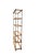 Brandt Vintage Faux Bamboo Étagère Bookcase – Hollywood Regency Chinoiserie Glass & Wood Display Shelving For Sale - Image 4 of 10