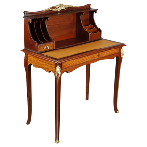 Art Nouveau Mahogany Stepped Desk, 1890s
