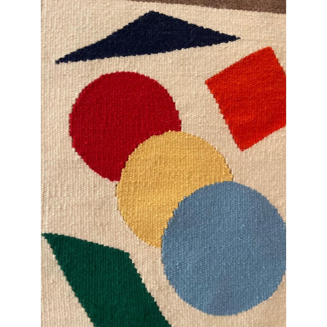 1970s Modern Weaving of Shapes Textile Art For Sale - Image 4 of 6