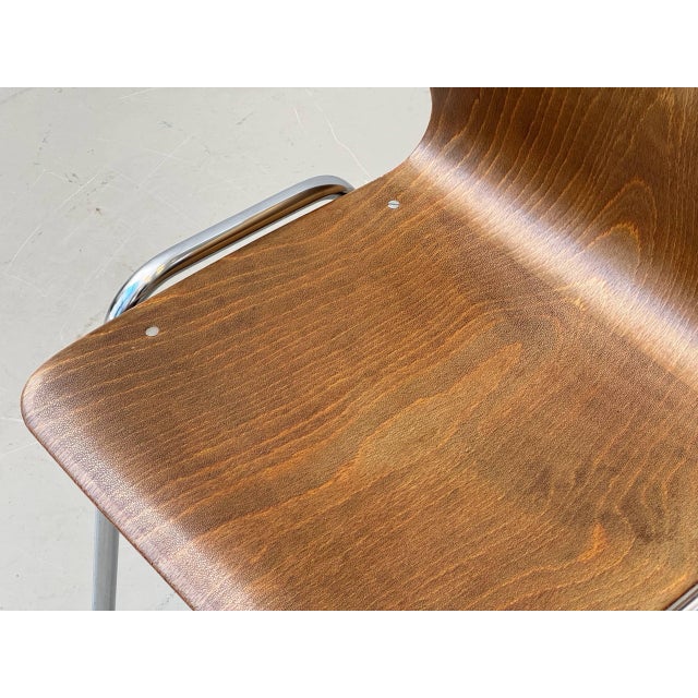 Vintage Chair with Tubular Steel Frame by Kilo und Pagholz-Schale for Lignarit, 1960s For Sale - Image 11 of 17