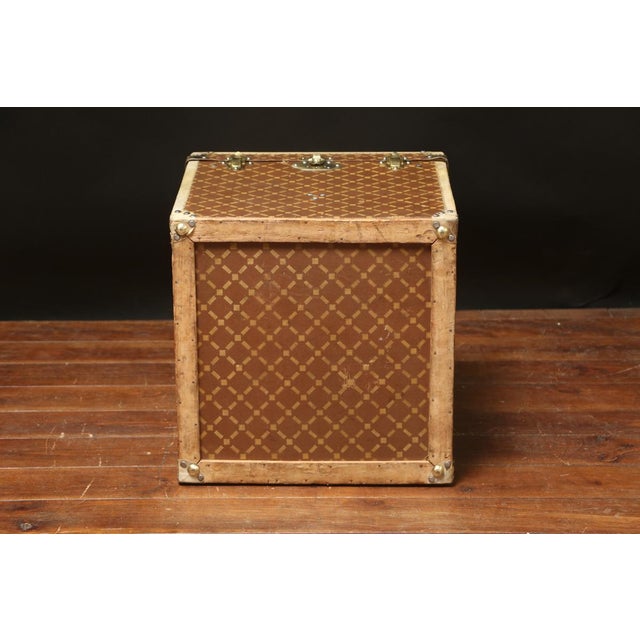 Hat Trunk with Diamond Monogram, 1890s For Sale - Image 5 of 8