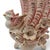 Mid-Century Modern Vintage Pink Ceramic Cornucopia Vase W/ Applied Bird & Flowers For Sale - Image 3 of 9
