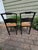 From what I can tell, these are turn of century kids/child chairs made from wood with woven seats. They are in good shape...
