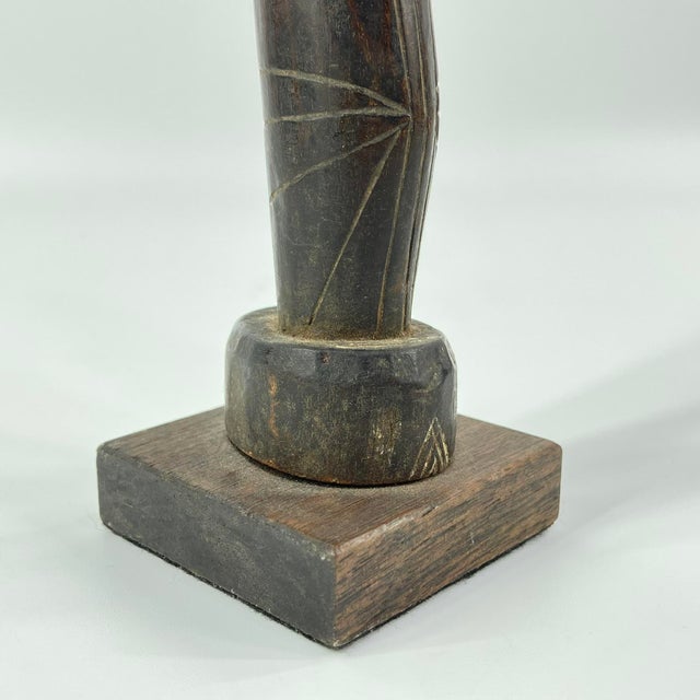 Early 20th Century Mossi Biiga Doll on Custom Base Burkina Faso For Sale - Image 4 of 8