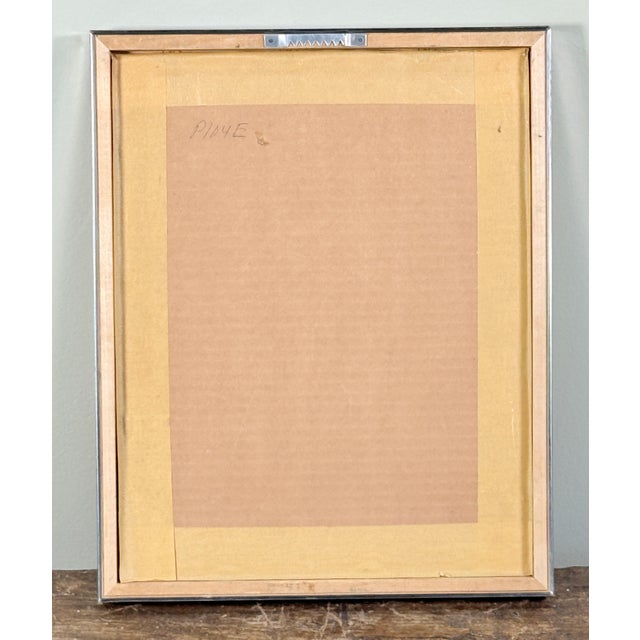 Paper Mid Century Galerie Maeght Sur 4 Murs Exhibition Lithograph Print Framed For Sale - Image 7 of 7