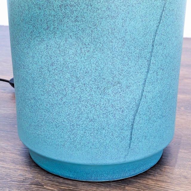 Textile Cb2 Rosalind Modern Table Lamp With White Shade and Green Gradient Base For Sale - Image 7 of 9