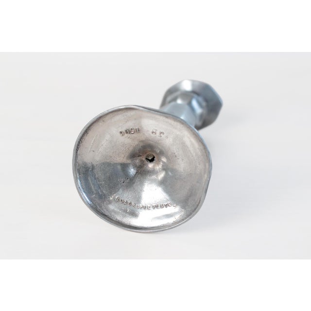 1920s Art Deco Quadruple Silver Plate Candlestick Holder | Jennings Brothers Pattern 1506 For Sale - Image 12 of 14