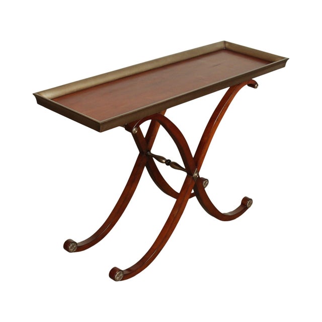 Quality Classic Modern Style X Base Console Table Chairish