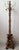 Floor hanger. Wood, brass. France. 1980s. Height 176cm; 43x43cm
