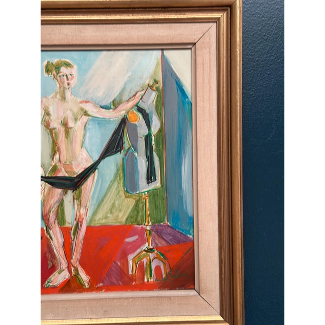 Michel Patrix, Mannequin, 1950s, Oil on Canvas, Framed For Sale - Image 7 of 18