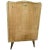 1950s Midcentury Console in Gilded Brass & Plasticized Fabric by Brugnoli Mobili Cantù For Sale - Image 5 of 7