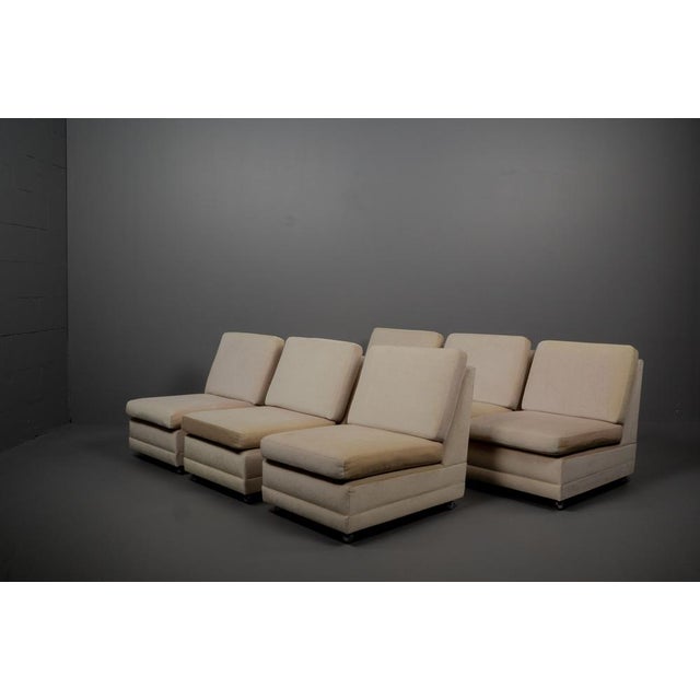 French Lounge Chair in Velvet from Airbone, 1970s For Sale - Image 15 of 18