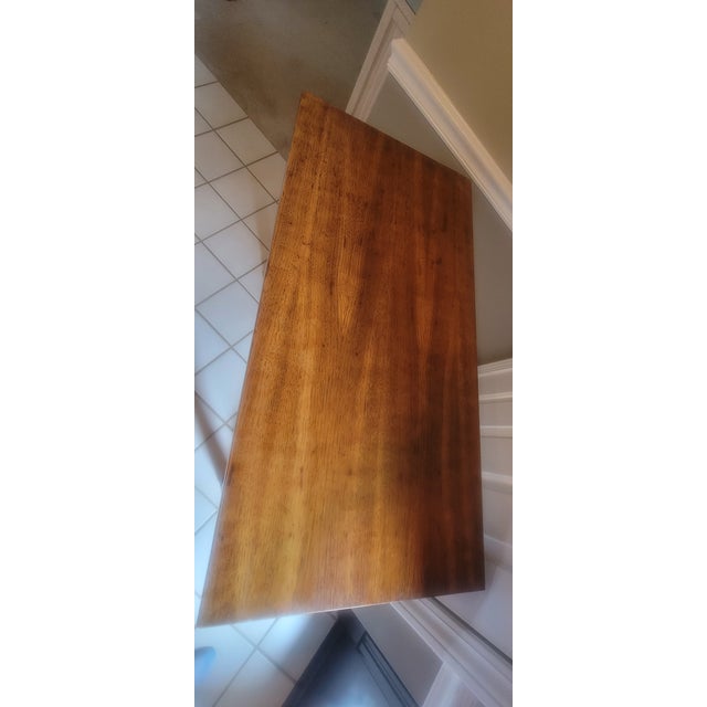 Mid-20th Century Jacobean Style Flip-Top Console Table With Barley Twist Legs For Sale - Image 16 of 18