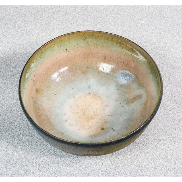Italian Glazed Ceramic Bowl For Sale - Image 3 of 8