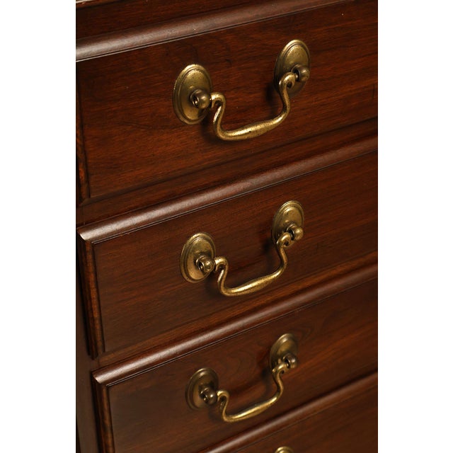 Ethan Allen 'Georgian Court' Cherry Silver Chest For Sale - Image 11 of 18