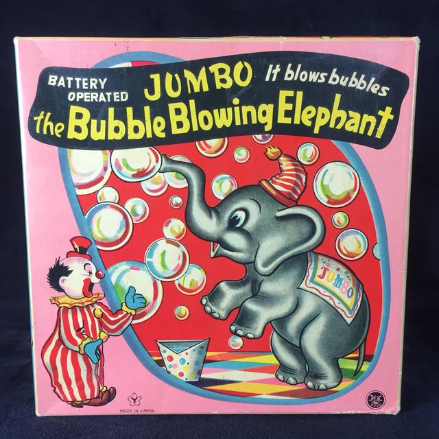 Vintage Jumbo the Bubble Blowing Elephant Toy Chairish